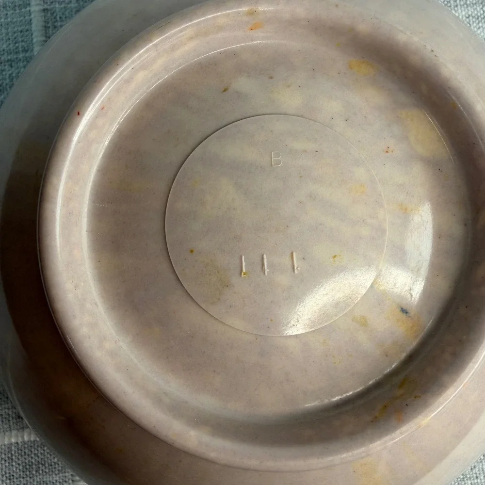 Texas Ware? Pink Confetti Melamine Bowl Mixing Bowl 8